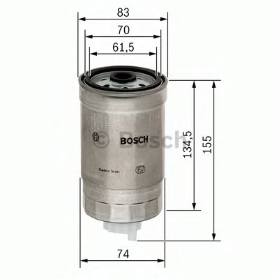 BOSCH 1457434105 Топливный фильтр для CITROEN