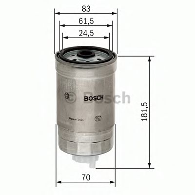 BOSCH 1457434184 Топливный фильтр для VOLVO S70