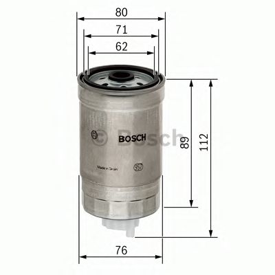 BOSCH 1457434286 Топливный фильтр 