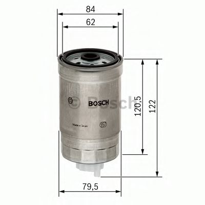 BOSCH 1457434435 Топливный фильтр для MITSUBISHI LANCER 6 (CJ-CP)