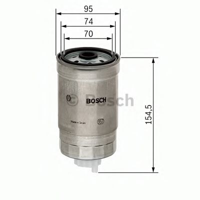 BOSCH 1457434451 Топливный фильтр для NISSAN NP300