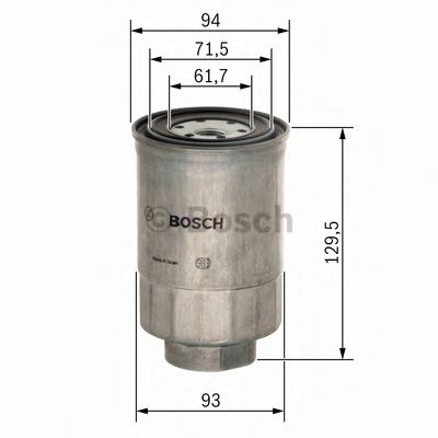 BOSCH 1457434453 Топливный фильтр для HYUNDAI H-1