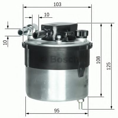 BOSCH F026402046 Топливный фильтр BOSCH для MAZDA