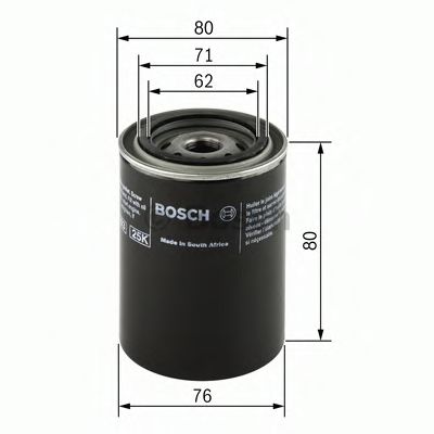 BOSCH F026407005 Масляный фильтр BOSCH для SAAB