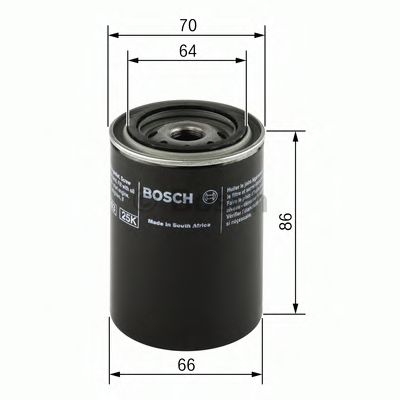 BOSCH F026407025 Масляный фильтр для HYUNDAI I10