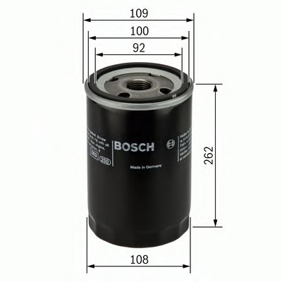 BOSCH F026407043 Масляный фильтр для RENAULT TRUCKS KERAX