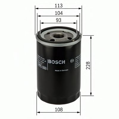 BOSCH F026407048 Масляный фильтр для IVECO EUROTECH
