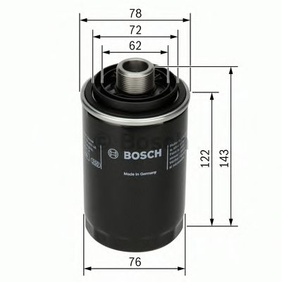 BOSCH F026407080 Масляный фильтр BOSCH для AUDI