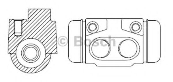 BOSCH 0986475502 Колесный тормозной цилиндр BOSCH 0986475502 Колесный тормозной цилиндр