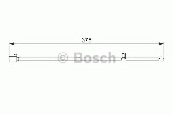 BOSCH 1987474562 Скобы тормозных колодок для PORSCHE