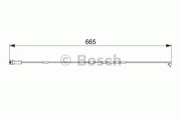 BOSCH 1987474580 Датчик износа тормозных колодок для OPEL