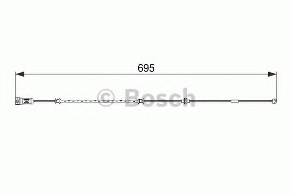 BOSCH 1987474585 Датчик износа тормозных колодок для OPEL VECTRA