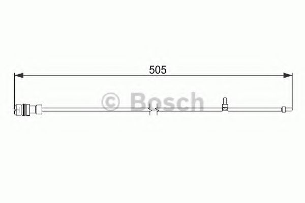 BOSCH 1987474593 Датчик износа тормозных колодок для PORSCHE