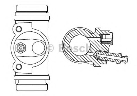 BOSCH F026002367 Колесный тормозной цилиндр 