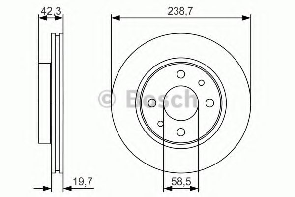 BOSCH 0986479R54 Тормозной диск BOSCH 0986479R54 Тормозной диск
