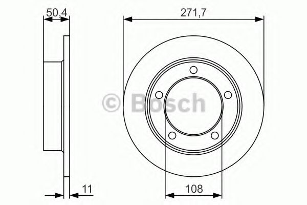 BOSCH 0986479R73 Тормозной диск  BOSCH 0986479R73 Тормозной диск