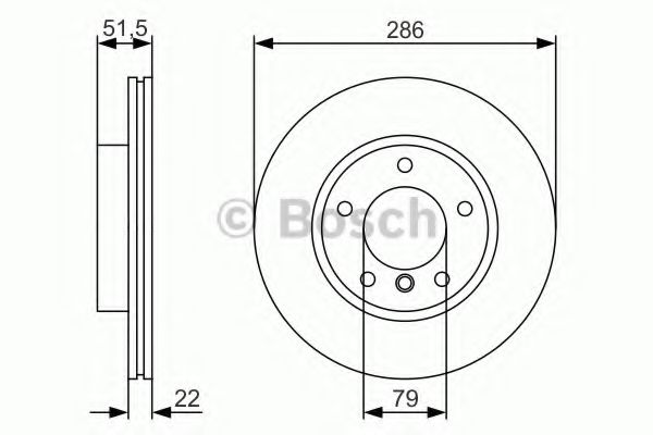 BOSCH 0986479S10 Тормозные диски для BMW Z3