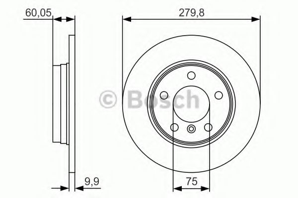 BOSCH 0986479S34 Тормозные диски для BMW 3