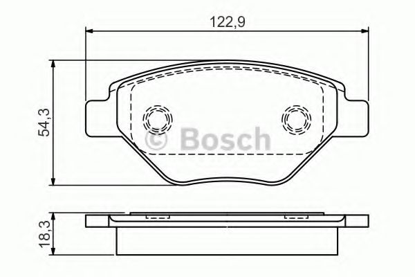 BOSCH 0986495069 Тормозные колодки для RENAULT MEGANE