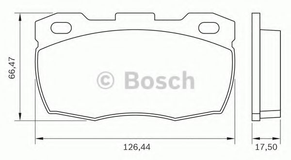 BOSCH 0986BB0168 Тормозные колодки BOSCH для LAND ROVER