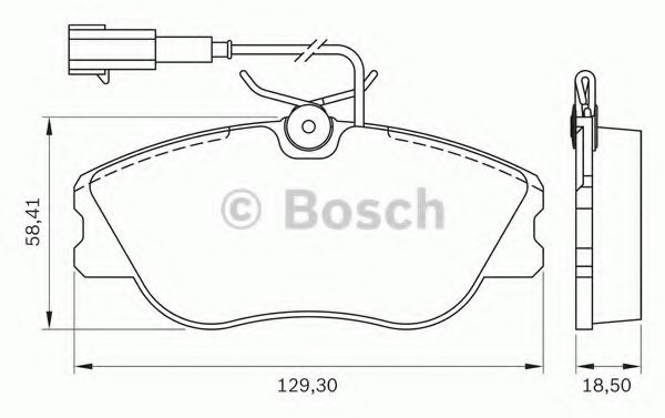 BOSCH 0986BB0171 Тормозные колодки и сигнализаторы для FIAT MAREA Weekend (185) 2.0