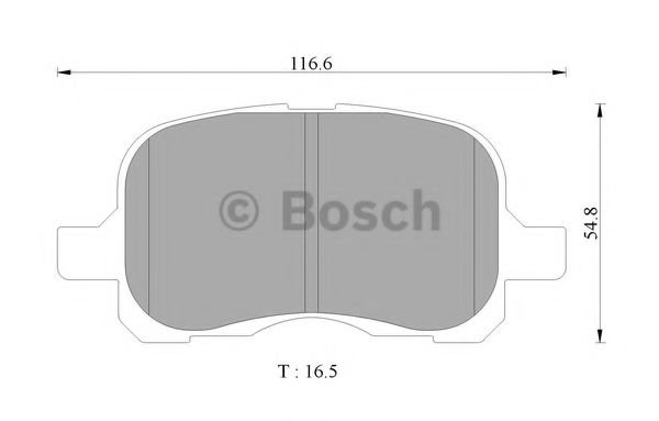 BOSCH 0986505647 Тормозные колодки BOSCH для TOYOTA