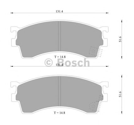 0 986 505 914 BOSCH Тормозные колодки 0 986 505 914 BOSCH Тормозные колодки