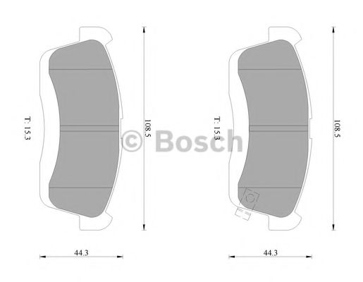 0 986 AB1 030 BOSCH Тормозные колодки 0 986 AB1 030 BOSCH Тормозные колодки