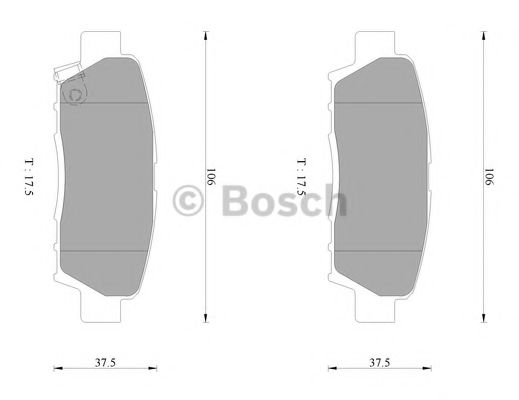 BOSCH 0986AB2246 Тормозные колодки для TOYOTA PRONARD