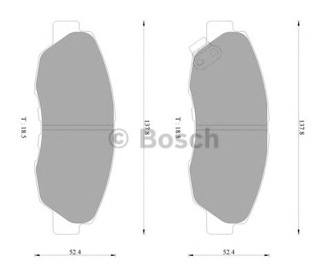 0 986 AB2 320 BOSCH Тормозные колодки 0 986 AB2 320 BOSCH Тормозные колодки
