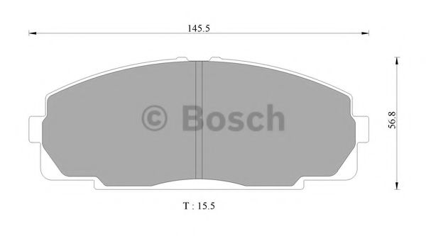 0 986 AB2 338 BOSCH Тормозные колодки 0 986 AB2 338 BOSCH Тормозные колодки