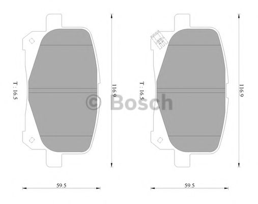 0 986 AB2 360 BOSCH Тормозные колодки 0 986 AB2 360 BOSCH Тормозные колодки