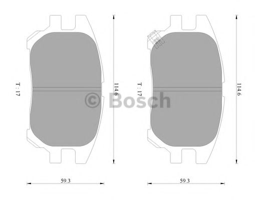 0 986 AB2 365 BOSCH Тормозные колодки 0 986 AB2 365 BOSCH Тормозные колодки