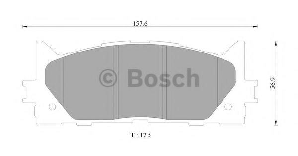 BOSCH 0986AB9367 Тормозные колодки и сигнализаторы  для LEXUS ES (Лексус Ес)