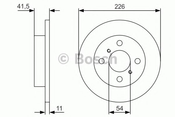 BOSCH 0986479U51 Тормозной диск 