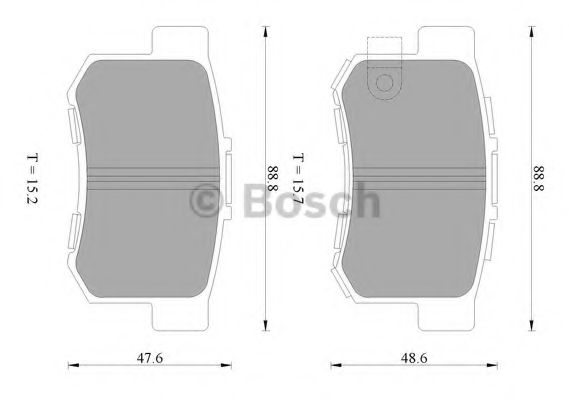 0 986 AB1 182 BOSCH Тормозные колодки 0 986 AB1 182 BOSCH Тормозные колодки