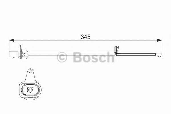 BOSCH 1987474507 Скоба тормозного суппорта для AUDI Q5