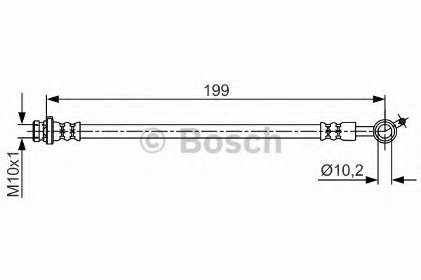 BOSCH 1987481699 Тормозной шланг для NISSAN