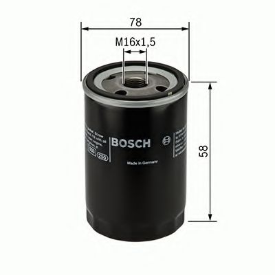 BOSCH F026400307 Воздушный фильтр, турбокомпрессор BOSCH F026400307 Воздушный фильтр, турбокомпрессор