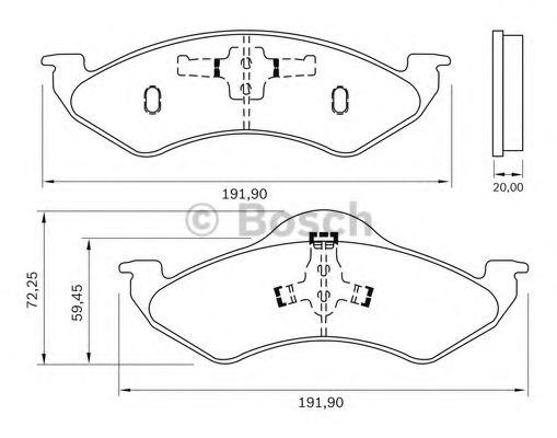 0 986 BB0 586 BOSCH Тормозные колодки 0 986 BB0 586 BOSCH Тормозные колодки