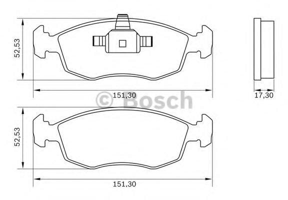 BOSCH 0986BB0790 Тормозные колодки и сигнализаторы для FIAT DOBLO Cargo (223) 1.8 Flexfuel BOSCH 0986BB0790 Тормозные колодки и сигнализаторы для FIAT DOBLO Cargo (223) 1.8 Flexfuel