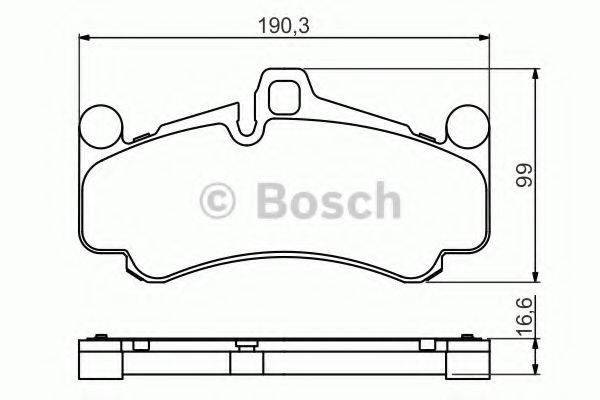 BOSCH 0986494709 Комплект тормозных колодок, дисковый тормоз 