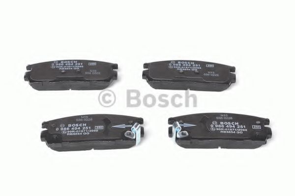 0986494251 BOSCH Тормозные колодки 0986494251 BOSCH Тормозные колодки