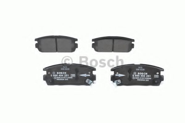 0986494251 BOSCH Тормозные колодки 0986494251 BOSCH Тормозные колодки