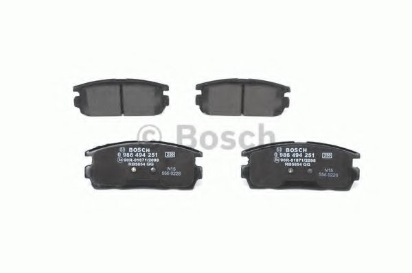0986494251 BOSCH Тормозные колодки 0986494251 BOSCH Тормозные колодки