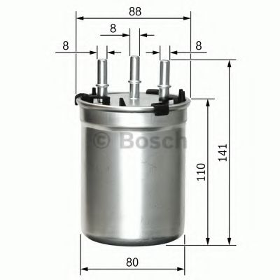 BOSCH F026402834 Топливный фильтр для AUDI A1