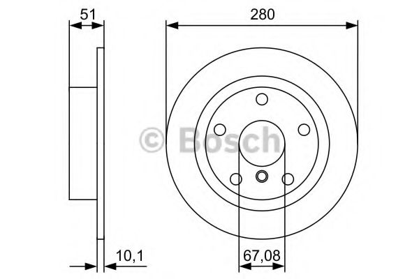 BOSCH 0986479C92 Тормозные диски для BMW 2 Gran Tourer (F46)