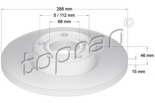 TOPRAN 103755 Тормозные диски TOPRAN 
