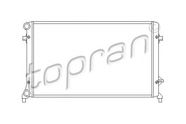 TOPRAN 112223 Радиатор охлаждения двигателя TOPRAN для VOLKSWAGEN