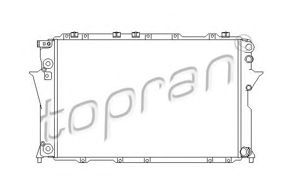 TOPRAN 105743 Радиатор охлаждения двигателя TOPRAN для AUDI